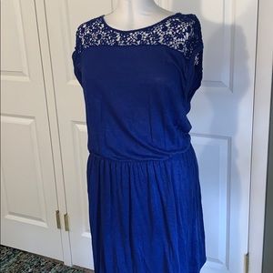 Boden Short-Sleeve Blue Dress